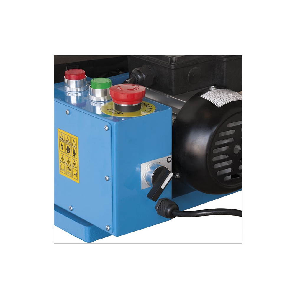 Smussatrice da banco FERVI 0560 con motore 230 V 50 Hz 250 W, smusso 45° 0 - 5 mm e velocità 2800 rpm -3