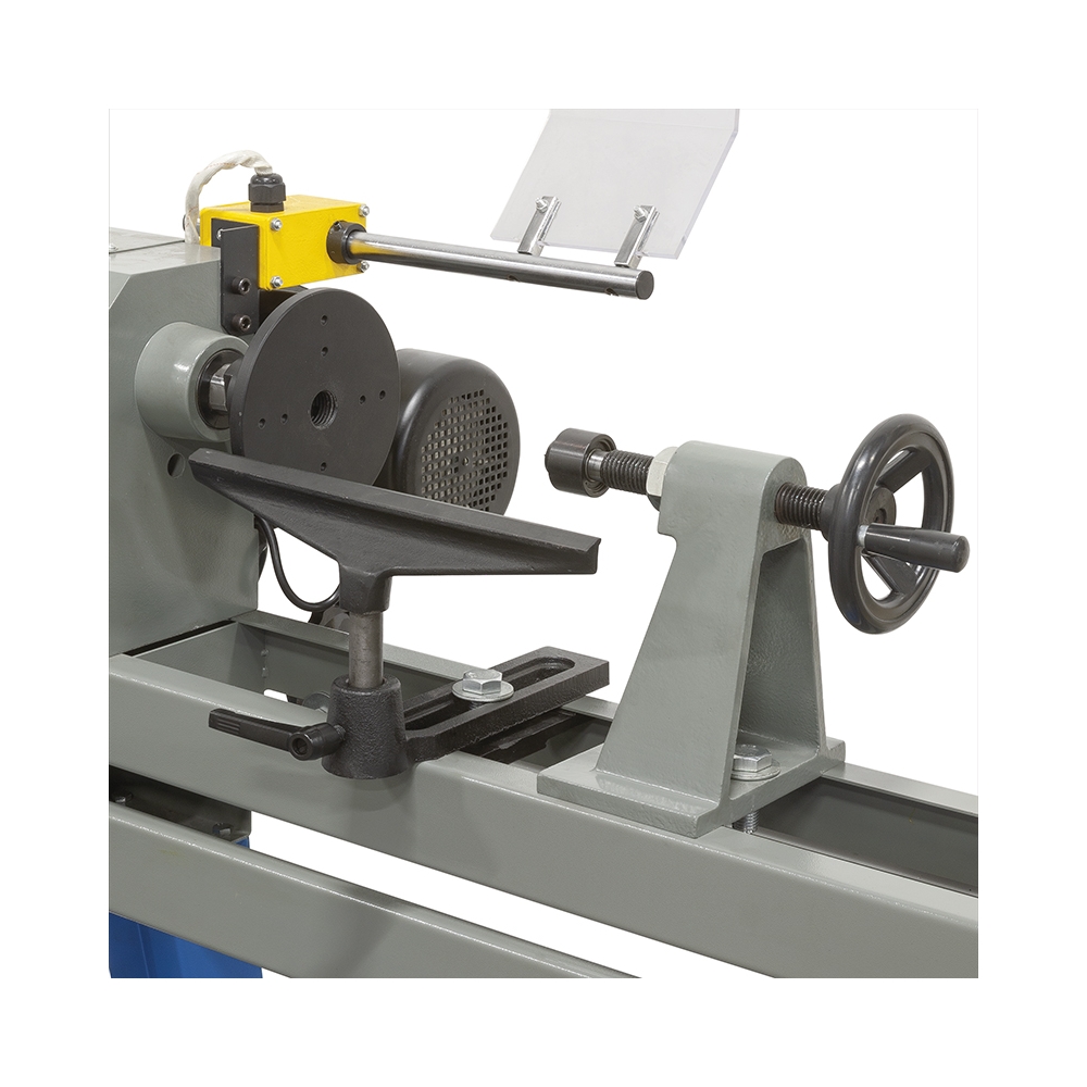 Tornio da legno con copia FERVI 0648 con diametro massimo tornitura 350 mm, distanza punte 1000 mm e altezza punte 175 mm -3