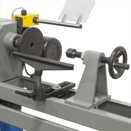 Tornio da legno con copia FERVI 0648 con diametro massimo tornitura 350 mm, distanza punte 1000 mm e altezza punte 175 mm -3