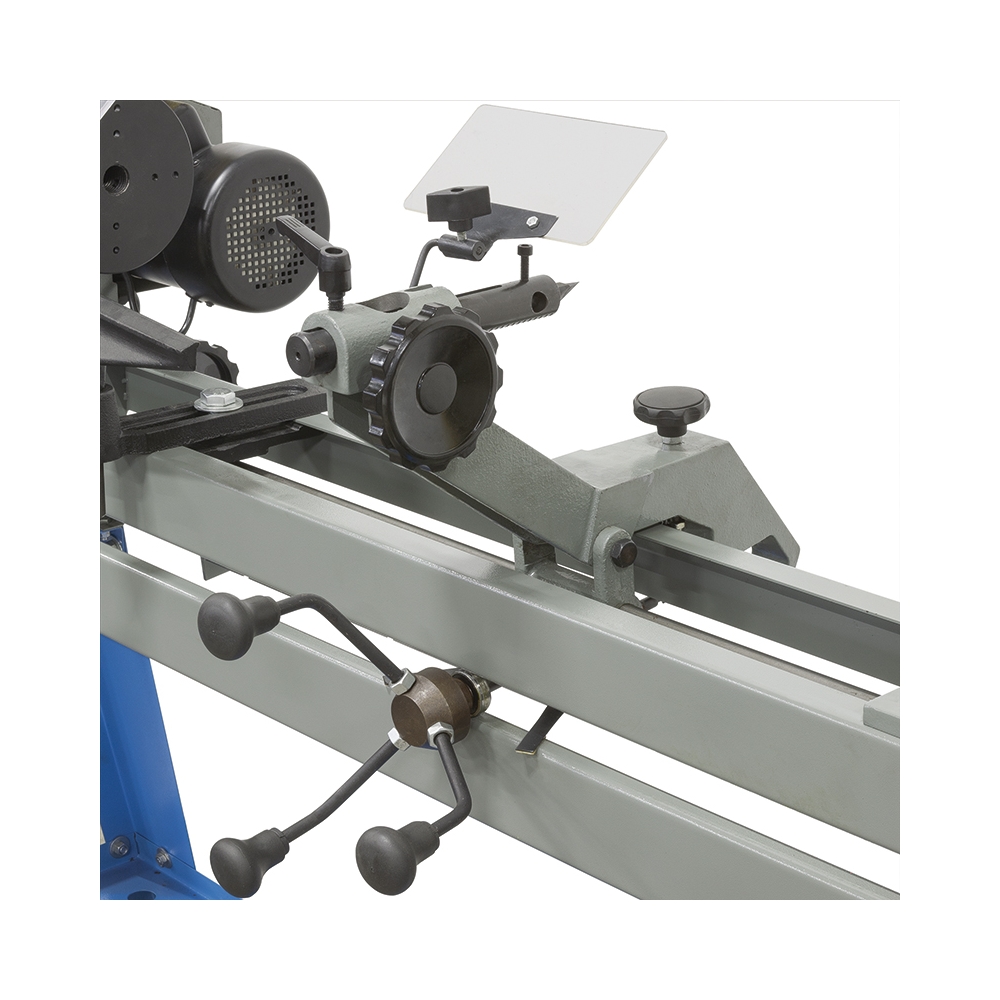 Tornio da legno con copia FERVI 0648 con diametro massimo tornitura 350 mm, distanza punte 1000 mm e altezza punte 175 mm -4
