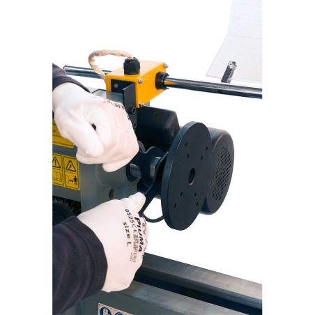Tornio da legno FERVI 0751 con diametro massimo tornitura 310 mm, distanza punte 900 mm e altezza punte 155 mm -2