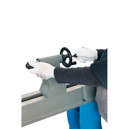 Tornio da legno FERVI 0751 con diametro massimo tornitura 310 mm, distanza punte 900 mm e altezza punte 155 mm -3