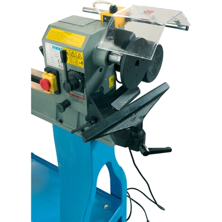 Tornio da legno FERVI 0758 con diametro massimo tornitura 370 mm, distanza punte 1100 mm e altezza punte 185 mm -2