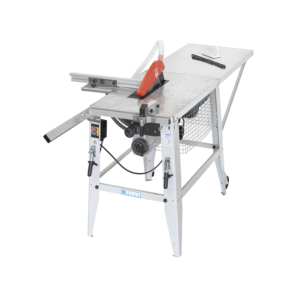 Banco sega FERVI 0280 con capacità di taglio a 90° 90 mm, capacità di taglio a 45° 50 mm e altezza tavola 810 mm -2