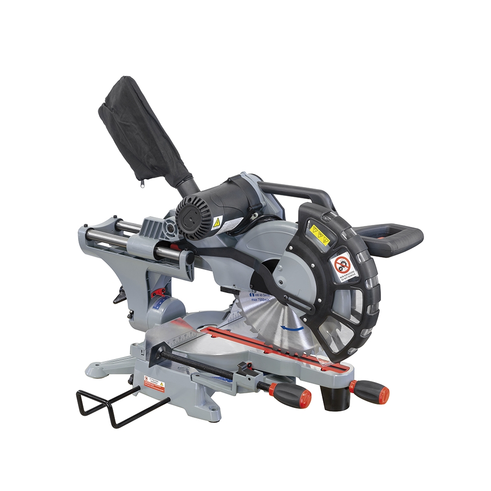 Troncatrice radiale per legno FERVI 0871 con motore 230 V 50/60 Hz 2 kW, motore 4500 rpm e disco Ø 305 x 30 x 3,2 mm Z 40 -2