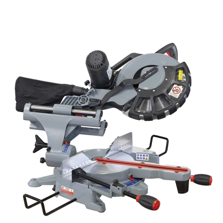 Troncatrice radiale per legno FERVI 0871 con motore 230 V 50/60 Hz 2 kW, motore 4500 rpm e disco Ø 305 x 30 x 3,2 mm Z 40 -3