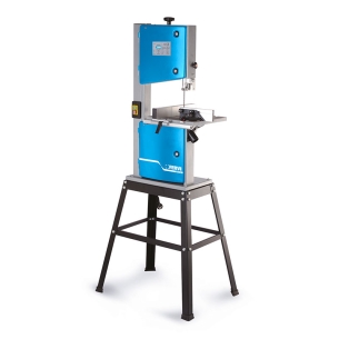 Sega a nastro per legno FERVI 0302/245 con capacità di taglio 245 x 120 mm, velocità 11 ÷ 16 m/s e volano Ø 255 mm -1