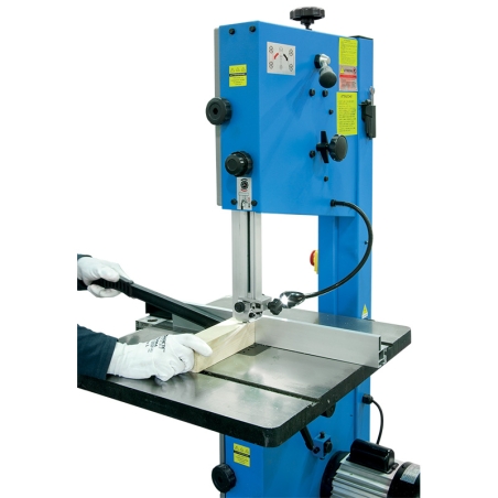 Sega a nastro per legno FERVI 0509/305 con capacità di taglio 305 x 165 mm, velocità 6 ÷ 12 m/s e volano Ø 314 mm -2