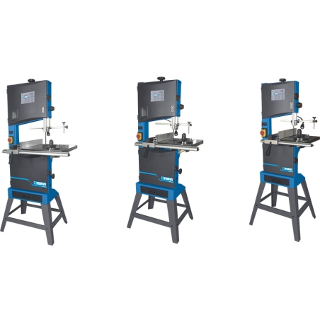 Sega a nastro per legno FERVI 0509/340 con capacità di taglio 340 x 225 mm, velocità 6 ÷ 12 m/s e volano Ø 347 mm -2