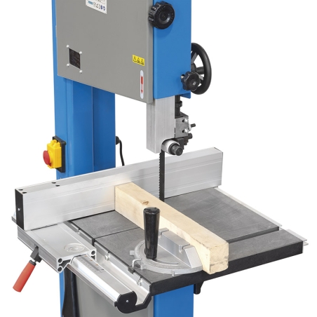 Sega a nastro per legno FERVI 0764 con capacità di taglio 350 x 200h mm, velocità 10 m/s e volano Ø 405 mm -2