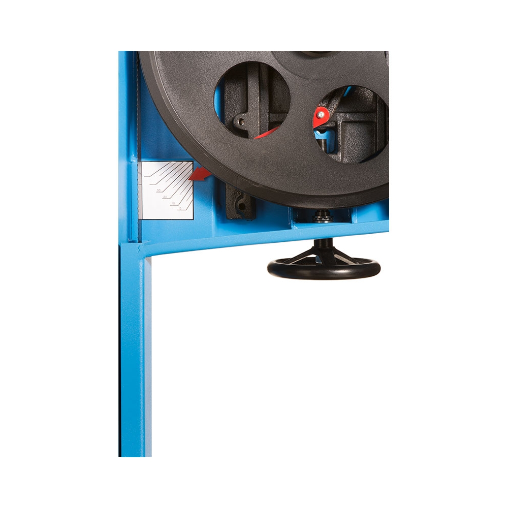 Sega a nastro per legno FERVI 0764/455 con capacità di taglio 445 x 330h mm, velocità 10 m/s e volano Ø 455 mm -3