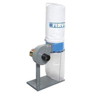 Aspiratore per trucioli carrellato FERVI 0756 con capacità filtrante 5 micron, motore 2950 rpm e portata d’aria 850 m³/h -1