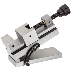 Morsa di precisione con barra seno FERVI M061 con ganasce 88 x 40h mm, apertura 120 mm e lunghezza morsa 235 mm -1