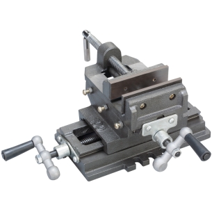 Morsa a croce FERVI 0188/150 con apertura 145 mm, altezza 160 mm e corsa longitudinale 160 mm -1