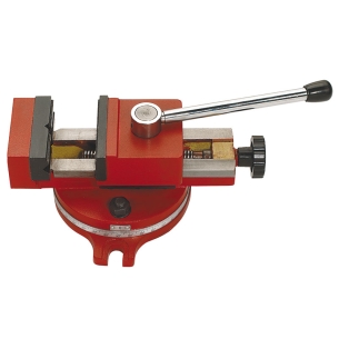 Morsa trapano a serraggio rapido FERVI M034/120 con apertura 120 mm, ganasce 120 x 40 mm e dimensioni base 220 x 130 mm -1