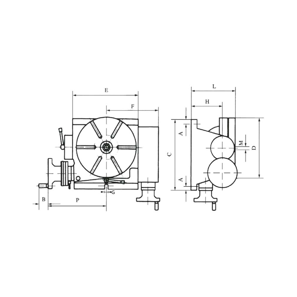 Tavola a dividere basculante 0° ÷ 90° FERVI T001/250 -2