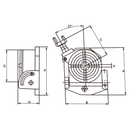 Tavola girevole basculante FERVI T016/100 -3