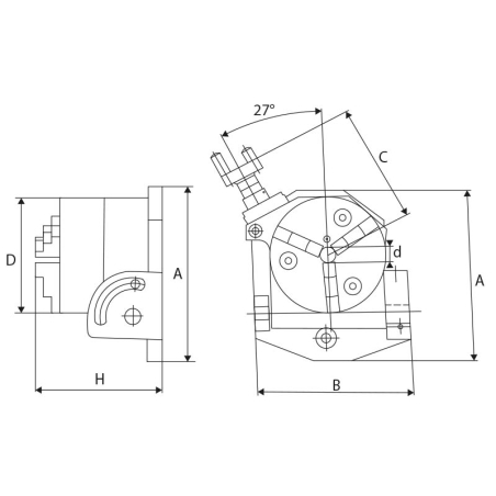 Tavola girevole basculante con mandrino FERVI T017/100 da mandrino 100 mm -2