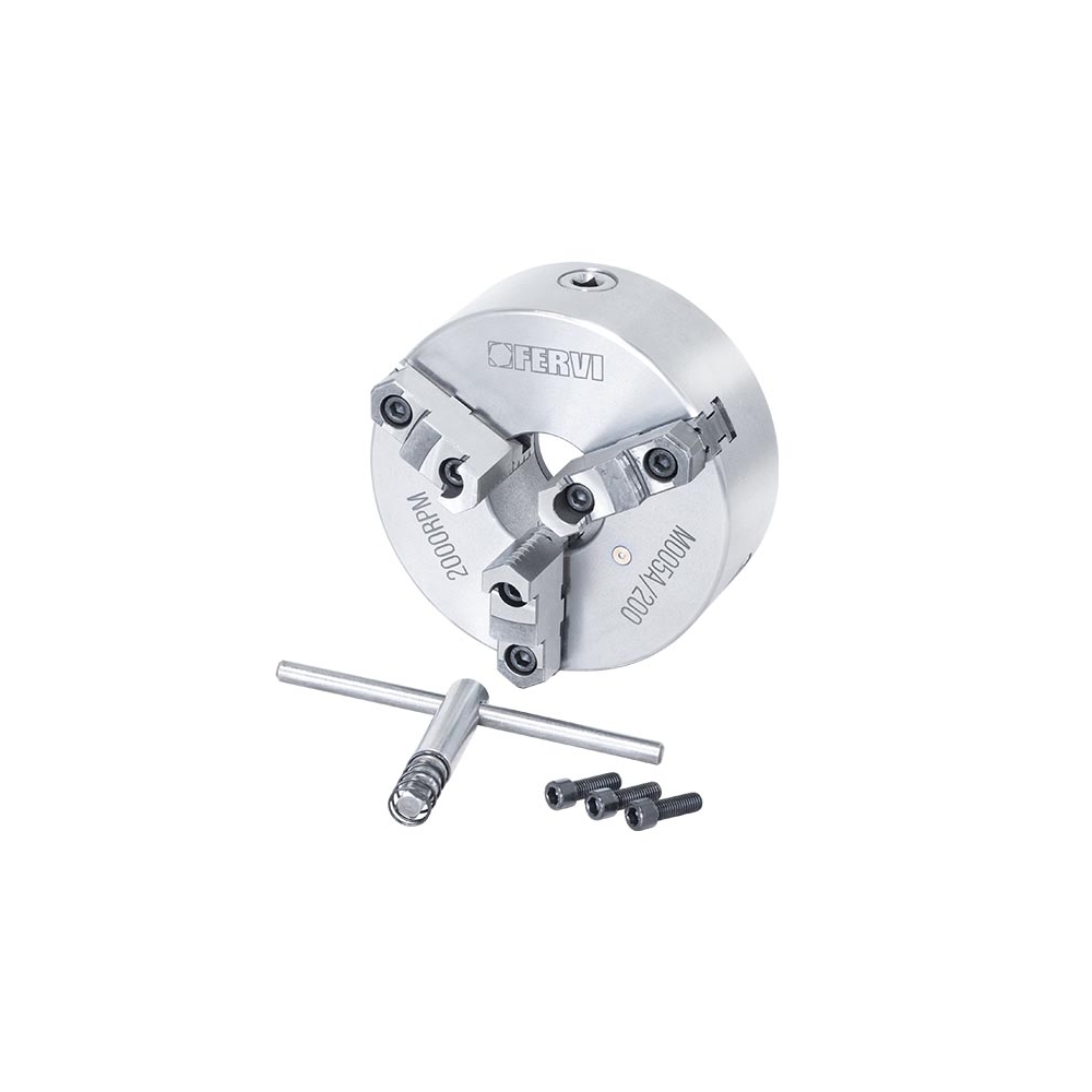 Mandrino a 3 griffe reversibili autocentrante di precisione FERVI M005A/200 -2