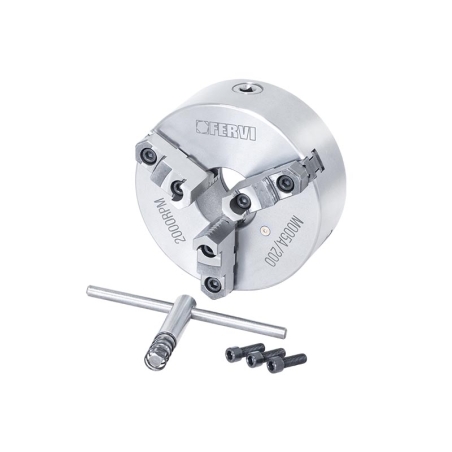 Mandrino a 3 griffe reversibili autocentrante di precisione FERVI M005A/200 -2