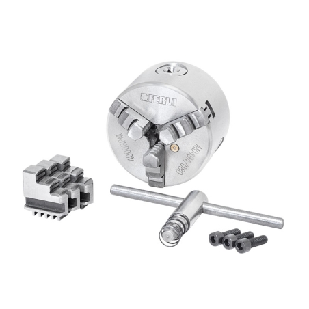 Mandrino a 3+3 griffe autocentrante di precisione FERVI M049A/080 -2