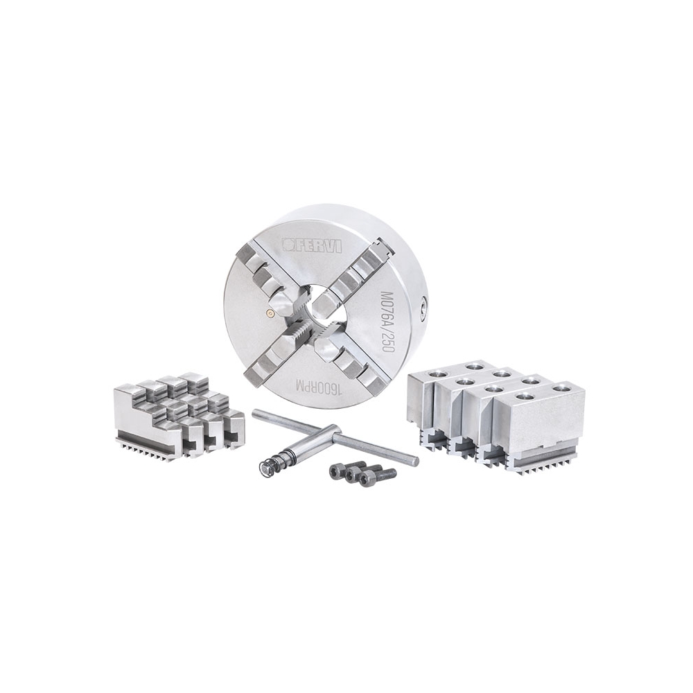 Mandrino autocentrante di precisione 4+4+4 griffe FERVI M076A/250 -2