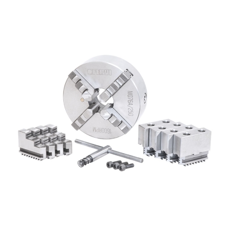 Mandrino autocentrante di precisione 4+4+4 griffe FERVI M076A/250 -2