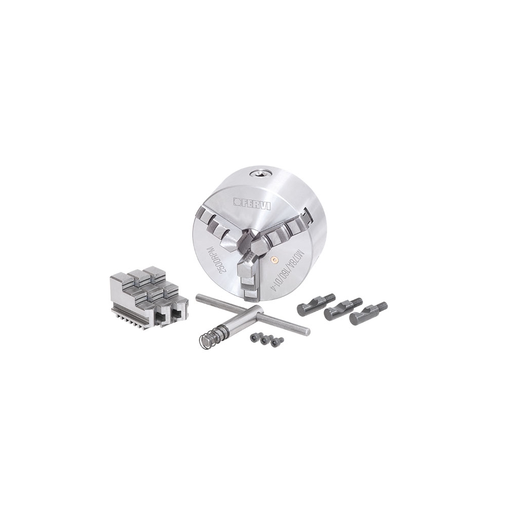 Mandrino a 3+3 griffe autocentrante di precisione Camlock FERVI M078A/160/D1-4 -2