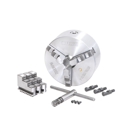 Mandrino a 3+3 griffe autocentrante di precisione Camlock FERVI M078A/200/D1-4 -1