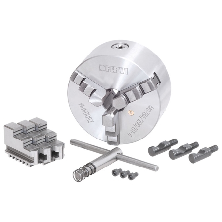 Mandrino a 3+3 griffe autocentrante di precisione Camlock FERVI M078A/200/D1-4 -3