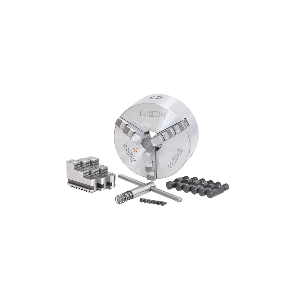 Mandrino a 3+3 griffe autocentrante di precisione Camlock FERVI M078A/200/D1-5 -3