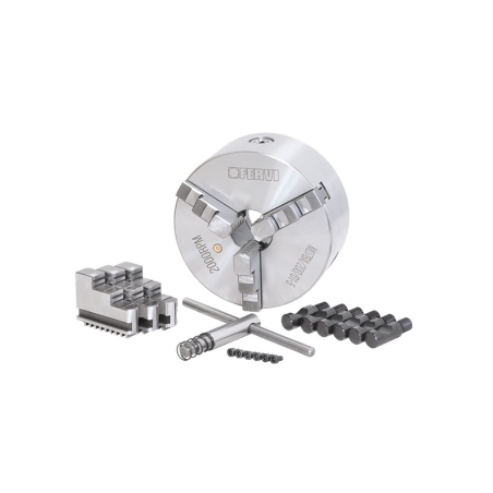 Mandrino a 3+3 griffe autocentrante di precisione Camlock FERVI M078A/200/D1-5 -3
