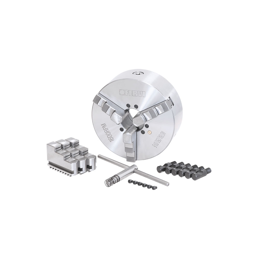 Mandrino a 3+3 griffe autocentrante di precisione Camlock FERVI M078A/250/D1-5 -2