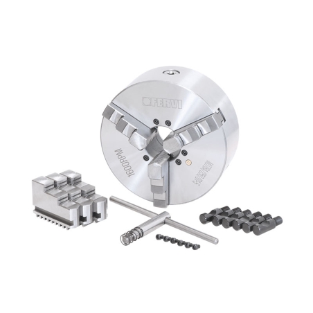 Mandrino a 3+3 griffe autocentrante di precisione Camlock FERVI M078A/250/D1-5 -2