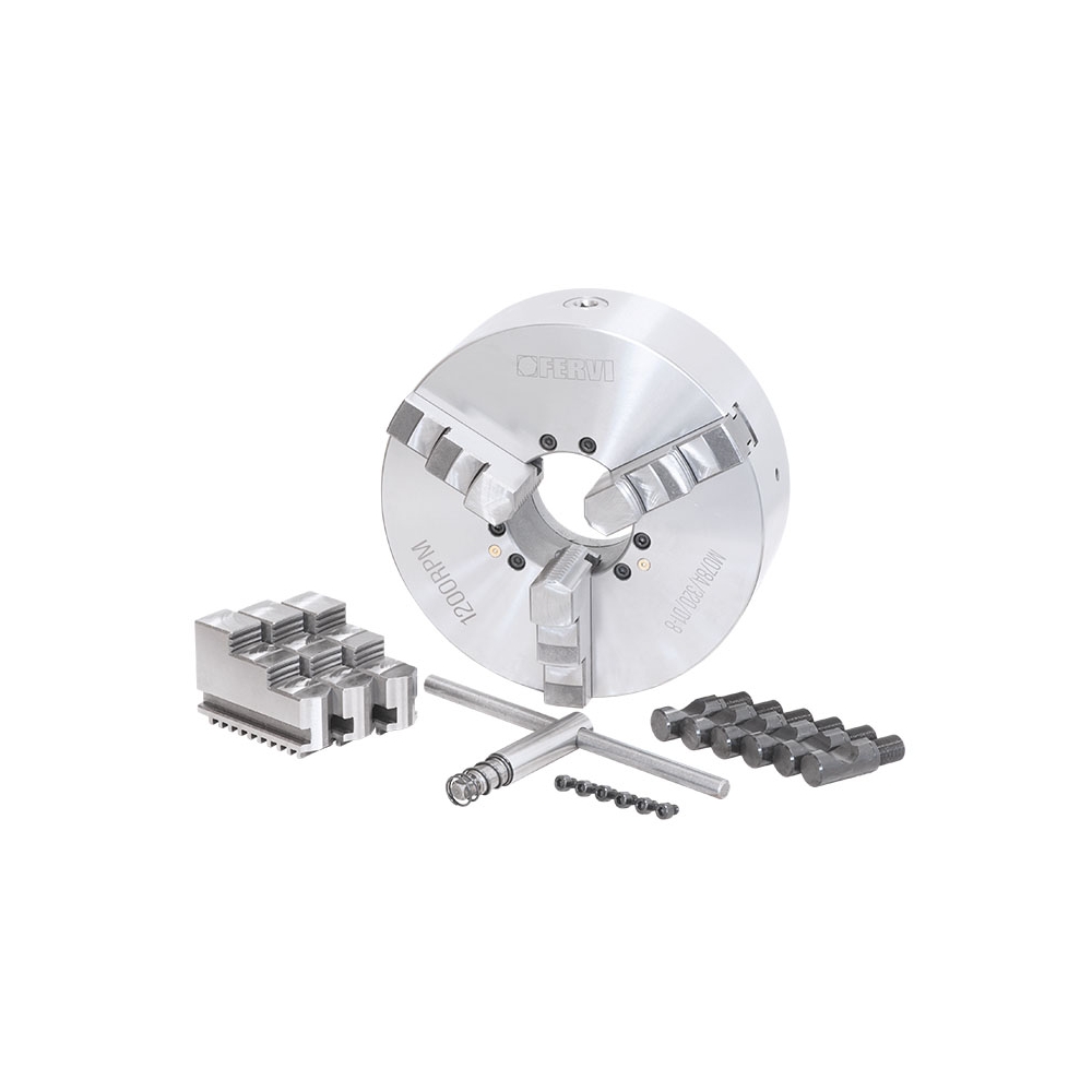 Mandrino a 3+3 griffe autocentrante di precisione Camlock FERVI M078A/320/D1-8 -2