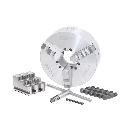 Mandrino a 3+3 griffe autocentrante di precisione Camlock FERVI M078A/320/D1-8 -2
