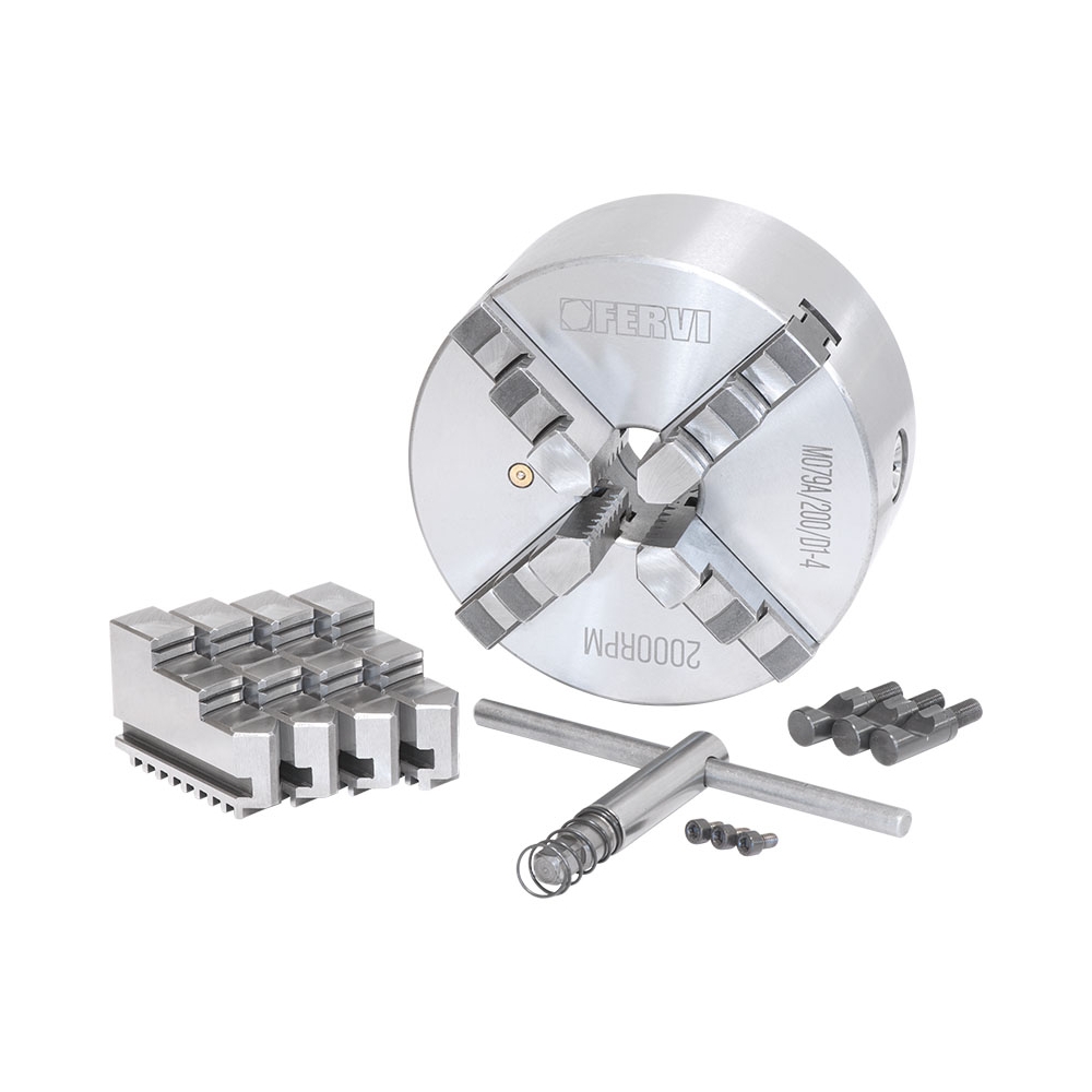 Mandrino a 4+4 griffe autocentrante di precisione Camlock FERVI M079A/250/D1-6 -2