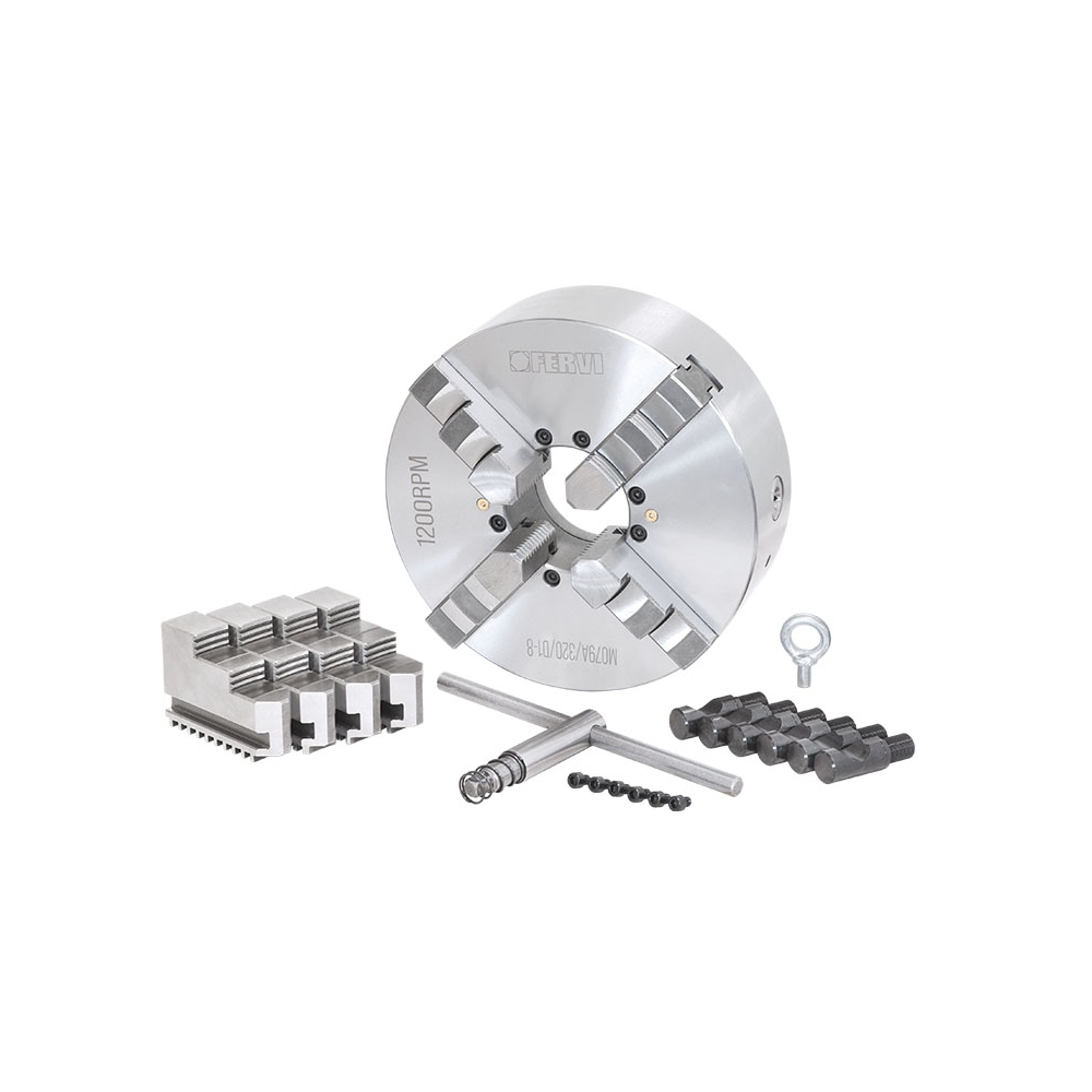 Mandrino a 4+4 griffe autocentrante di precisione Camlock FERVI M079A/320/D1-8 -2