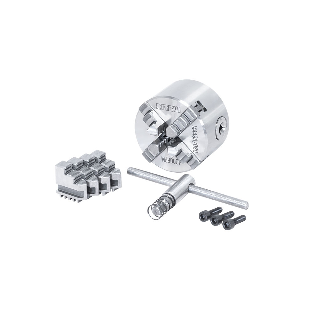 Mandrino a 4+4 griffe autocentrante di precisione FERVI M449A/080 -2