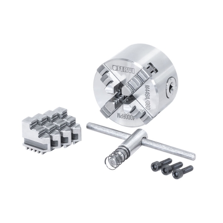 Mandrino a 4+4 griffe autocentrante di precisione FERVI M449A/080 -2