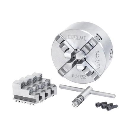 Mandrino a 4+4 griffe autocentrante di precisione FERVI M449A/100 -2