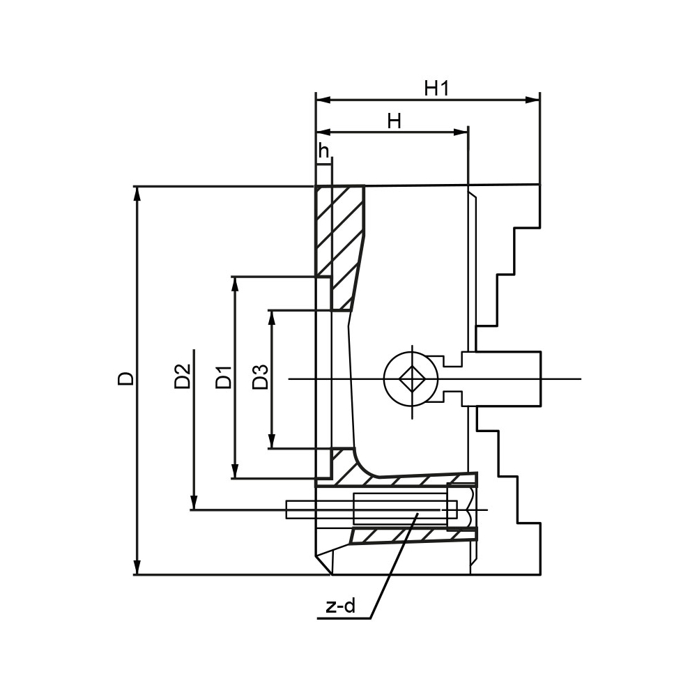 Piattaforma a 4 griffe indipendenti FERVI P444A/200 -4