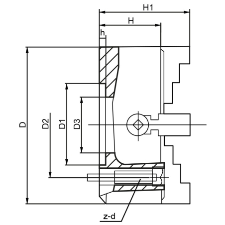 Piattaforma a 4 griffe indipendenti FERVI P444A/250 -4