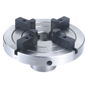 Mandrino per tornio FERVI 0751/A4 con filetto 1”- 8 TPI, autocentrante 4 griffe reversibili Ø 125 mm e foro Ø 22 mm -1