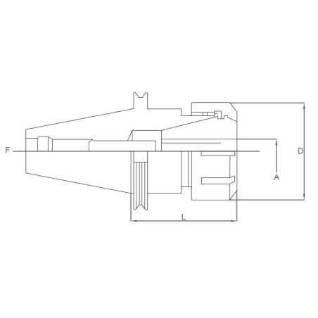 Porta pinza FERVI 3/A/40 da pinze ER 32 -3
