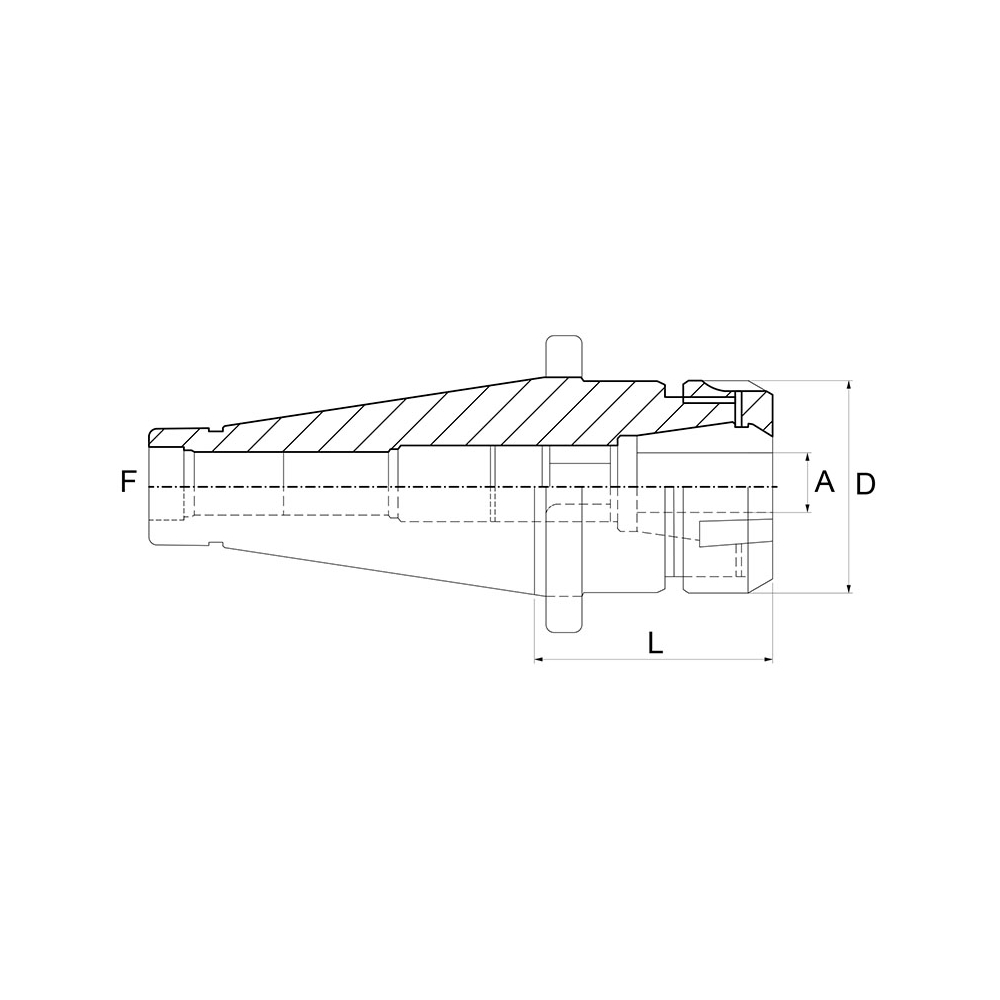 Porta pinza FERVI 3/B/40 con pinze ER 32 e equilibratura rpm 2000 -2