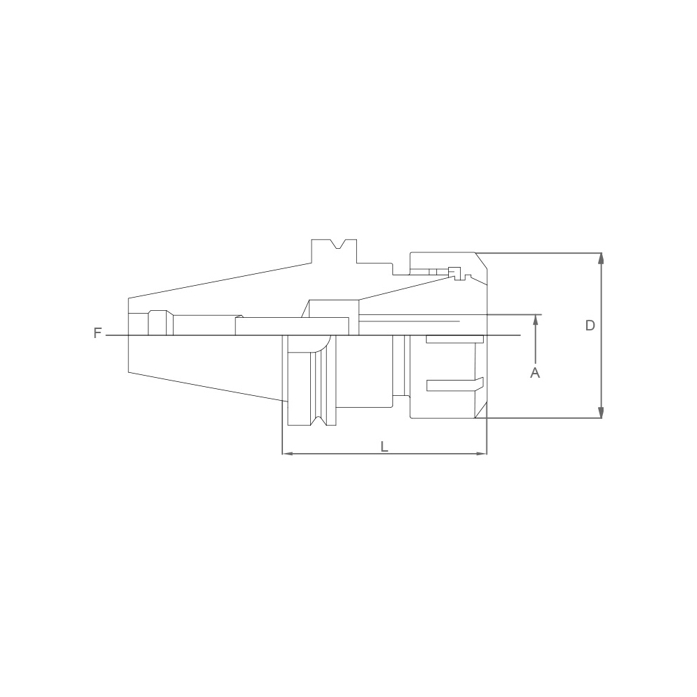 Porta pinza FERVI 3/D/40 da pinze ER 32 -2
