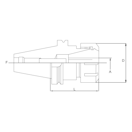 Porta pinza FERVI 3/D/40 da pinze ER 32 -2