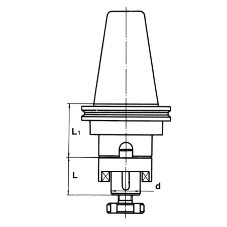 Mandrino porta frese combinato FERVI 32A40 con iso 40, d-h6 32 mm e equilibratura rpm 12000 -2