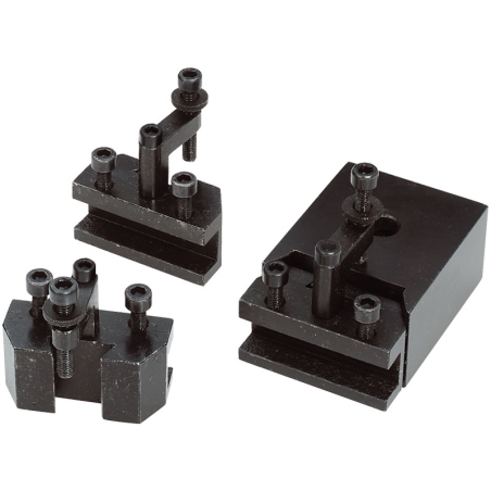 Torretta a cambio rapido FERVI T00A0 con altezza 30 mm, altezza utensile 12 mm e lunghezza 60 mm -2